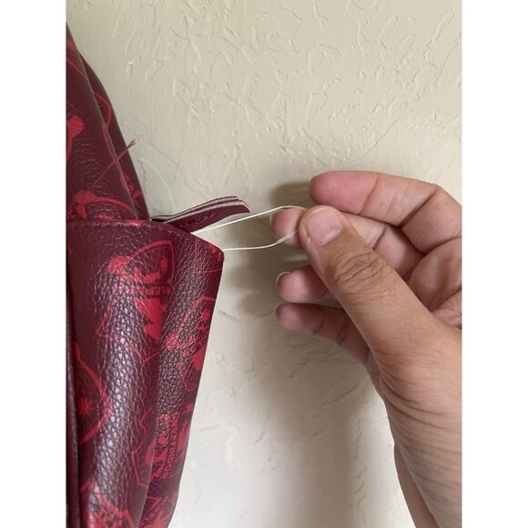 NWOT Disney Hogwarts Faux Leather Mini Backpack Harry Pottery Coin Purse Pouch - Picture 7 of 10